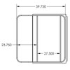 Challenger for Kubota X-Series 30" Bed Cap with Hinged Rear Door & Extended Ladder Rack
