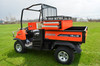 Wiedmann Bros Challenger 12-inch crossover tool box with open drawers on a Kubota RTV 900/1100