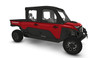 Red Polaris Ranger XD 1500 crew with factory cab, rear three-quarter stock render; Dirty Teeth Racing kit not shown