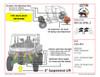 Dirty Teeth Racing lift kit brochure diagram showing bracket locations on a Can-Am Defender with spec text
