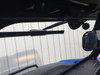 Inside view of the Extreme Metal Products glass windshield on the Polaris General showing the wiper arm and mirror