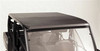 Extreme Metal Products aluminum roof on a Polaris Ranger XP900 Crew cab, black panel seen from above on a white background