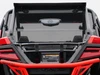 Spike rear windshield for Polaris RZR Pro XP 2-seat and RZR Turbo R 2-seat: tinted vented rear windshield on a red UTV,...