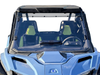 Spike windshield for Polaris RZR Pro XP and Pro S: full windshield on a blue Polaris RZR, front view