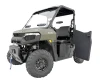 SCM door kit for Polaris Ranger 500: open half door on a green UTV, front corner view