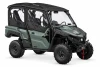 Spike door kit for Yamaha Wolverine X4 4-seat: door kit on a green four-seat UTV, front corner view
