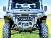 Spike fender flares for CF Moto UForce U10 Pro and U10 Pro XL: fender flares on a CFMOTO UTV, straight front view