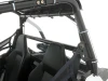 Spike roof and windshield combo for Polaris RZR 200 youth: roof mounted on the roll cage, rear interior close-up