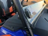 Spike short windshield for Polaris RZR XP 1000 & XP 4 1000: half windshield edge and clamp by the seat, close-up