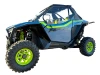 SCM door kit for Polaris RZR Pro XP and Pro S 2-seat: upper doors on a grey Polaris RZR, front corner view