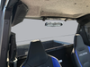 Spike rear windshield for Polaris Xpedition XP: tinted rear windshield behind Polaris seats, interior view