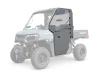 SCM door kit for Polaris Ranger 500: full doors on a faded grey UTV, front corner view