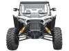 Spike fender flares for Polaris RZR XP 1000 2- and 4-seat: fender flares on a UTV, straight front view