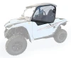SCM door kit for Yamaha Wolverine RMAX2 1000 and X2 850: tinted upper door on a faded white UTV, front corner