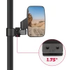 SCM mirrors for 1.75"-2.00" round roll cages: mirror clamped on a roll bar tube, 1.75 inch insert callout