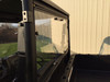 Extreme Metal Products rear window installed on a Polaris Ranger 500/570 Mid Size, side view of the panel behind the cab