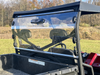 Spike rear windshield for Polaris Ranger 570 Full-Size round tube incl. Crew: vented rear windshield on a red UTV, view...