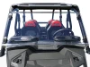 Spike windshield for Polaris RZR XP 1000: windshield with two vents on a Polaris RZR, straight front view
