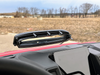 Spike windshield for CFMOTO UForce U10 Pro and U10 Pro XL: close-up of the open windshield vent from inside