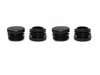 Spike replacement part for Polaris General with Spike 58-1600 upper doors: four black round plastic plugs on white background