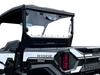 Spike rear windshield for Kawasaki Ridge: rear shield with vent on a Kawasaki Ridge, rear corner view
