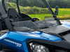 Spike short windshield for Can-Am Maverick Trail and Maverick Sport: tinted short windshield on a blue Can-Am Comma (view 2)