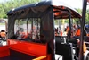 Greene Mountain Kubota rear windjammer in black, side view over the bed