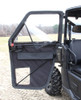 Seizmik hard framed door open on the driver side of a Polaris Ranger XP 1000, tubular frame and mesh pocket