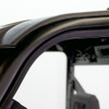 Close-up of the Seizmik framed door top edge sealing against the Polaris General roof line