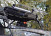 SuperATV flip-up windshield on the Odes Dominator raised to the open position under the roof and light bar