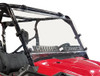 Spike Powersports TRR windshield with dual comfort flow vents on a red Honda Pioneer 1000, front view