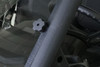 Spike windshield for Can-Am Defender and Defender MAX: close-up of the windshield mounting knob on the cage