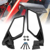 Extreme Metal Products OEM style side mirrors for the Can-Am Maverick X3 with bolts and grommets, red cage behind