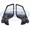 Extreme Metal Products Maverick X3 side mirror pair seen from the front on white