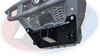 KFI lower 2 inch receiver plow mount installed under the front bumper of a Polaris Ranger