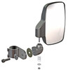 Exploded rendering of the Seizmik side view mirror with the 2-inch tube clamp, ball joint, spring and bolt hardware