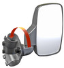 Rendering of the Seizmik mirror with a red arrow showing the clamp rotating around the 2-inch cage tube