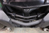 Close-up of the Seizmik hood rack lower tubes bolted to the front bumper area of a Yamaha Viking
