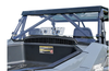 Spike Powersports rear venting windshield on a Textron Wildcat XX, view from the rear bed showing the vent