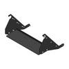 Eagle winch mount for Polaris Ranger 6x6 '98-'01, black steel bracket with upright side tabs, 3D render