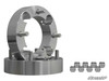 SuperATV Honda Pioneer 1.5 inch wheel spacer pair with eight lug nuts beside the stacked spacers