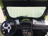 View from the driver seat through the Extreme Metal Products glass windshield with wiper on a Can-Am Maverick