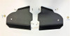 Trail Armor iMpact front arm guards for the Honda Talon 1000X, pair of black guards with hardware on white