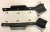 Trail Armor iMpact trailing arm guards for the Honda Talon 1000 X, pair of black guards with mounting hardware on white