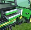 Wiedmann Bros cabinet side door open showing two pull-out metal drawers on the Gator