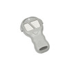 Moto Alliance Viper wireless remote switch for ATV and UTV, gray two-button key fob remote on white