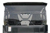 Spike Powersports tinted rear windshield with a vent installed behind the cab of a Yamaha Wolverine X2, rear view