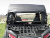 3 Star full cab enclosure rear window panel on a CF Moto ZForce seen from the cargo bed