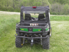 Straight rear view of the Gator 850i showing the 3 Star rear window panel with clear window