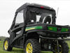 Passenger-side rear view of the Gator 850i with 3 Star soft doors and rear window fitted